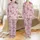Women's Faith Sleepwear: Pink Affirmation Hearts & 1 Peter 2:9 Scripture Satin Pajamas Set - 1