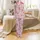 Women's Faith Sleepwear: Pink Affirmation Hearts & 1 Peter 2:9 Scripture Satin Pajamas Set - 2