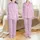 Women's Fuchsia Pink Toile Pajamas: Vintage Rose Garland & Bow Sleep Set Satin Pajamas Set - 1