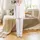Cottagecore Bathroom: Vintage Pink Toile de Jouy Floral Songbird Shower Curtain Satin Pajamas Set - 2