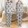 Family Nautical Christmas Pajamas: Nauti List Anchor & Holiday Lights Pattern Satin Pajamas Set - 1