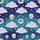 Whimsical Dreamer's Kigurumi: Cloud Star Dessert Pattern Loungewear Sleep Set Satin Pajamas Set - 4