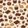 Women's Comfy Loungewear: Chocolate Bars, Truffles, Donuts Pattern Satin Pajamas Set - 4