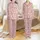 Family & Women's Tropical Flamingo Christmas Sleep Set: Whimsical Holiday Design with Santa Hats, Lights & Snowflakes Satin Pajamas Set - 1