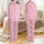 Pink Heart Enthusiast: Whimsical Bubblegum White Hearts Design Satin Pajamas Set - 1