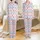 Kids Personalized Christmas Pajamas: Striped Monogram Bow Pima Cotton 2-Piece Sleep Set Satin Pajamas Set - 1