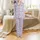 Kids Whimsical Hand-Drawn Abstract Floral Pajama Set Sewing Pattern 3M-12Y Satin Pajamas Set - 2