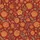 Women's Lush Chintz Kalamkari Style Botanical Floral Tapestry Print Brick Red Burnt Orange Sage Green Satin Pajamas Set - 4