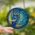 Celestial Dreamers' Intricate Stained Glass Owl Moon Mosaic Night Sky Blue Teal Golden Amber Jewel Tones Stained Glass Suncatcher - NFzvewsmWY
