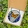 Nature Lovers' Glowing Stained Glass Orange Monarch Blue Lupine Intricate Mosaic Stained Glass Suncatcher - 5