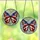 Stained Glass Art Lovers' Majestic Butterfly Tiffany Red Blue White Gold Starry Striped Celestial Mosaic Stained Glass Suncatcher - arYewS1CV4