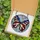 Stained Glass Art Lovers' Majestic Butterfly Tiffany Red Blue White Gold Starry Striped Celestial Mosaic Stained Glass Suncatcher - hle5AzQgZ8