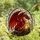 Dragon Enthusiasts' Fierce Red Dragon Guarding Fiery Egg Tiffany Stained Glass Geometric Art with Jewel Tones Stained Glass Suncatcher - 4