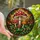 Cottagecore Fans' Vibrant Tiffany Style Stained Glass Red Toadstool Woodland Mosaic Stained Glass Suncatcher - 1