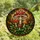 Cottagecore Fans' Vibrant Tiffany Style Stained Glass Red Toadstool Woodland Mosaic Stained Glass Suncatcher - 4