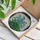 Art Lovers' Edge-to-Edge Stained Glass Forget-Me-Not Cobalt Blue Emerald Green Mosaic Stained Glass Suncatcher - 3