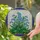 Art Lovers' Edge-to-Edge Stained Glass Forget-Me-Not Cobalt Blue Emerald Green Mosaic Stained Glass Suncatcher - 2