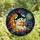 Fantasy Art Lovers' Tiffany Stained Glass Ghost Moon Witch Hat Cosmic Starry Art Stained Glass Suncatcher - 4