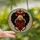 Art Lovers' Tiffany Stained Glass Heart, Glowing Candles, Black Angel Wings, Crimson Roses, Ruby Gemstone Mosaic Stained Glass Suncatcher - 2