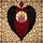 Art Lovers' Tiffany Stained Glass Heart, Glowing Candles, Black Angel Wings, Crimson Roses, Ruby Gemstone Mosaic Stained Glass Suncatcher - 7
