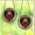 Art Lovers' Tiffany Stained Glass Heart, Glowing Candles, Black Angel Wings, Crimson Roses, Ruby Gemstone Mosaic Stained Glass Suncatcher - 3
