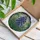 Art Lovers' Tiffany Style Stained Glass Bell Flowers, Sapphire Blue Amethyst Purple Emerald Green Floral Mosaic Stained Glass Suncatcher - 3