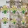 Garden Lovers' Tiffany Style Translucent Stained Glass Daffodils Orange Yellow Pink Blue Butterflies Verdant Green Mosaic Stained Glass Suncatcher - 4