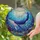 Ocean Lovers' Deep Sapphire Blue Whale Tiffany Stained Glass Ocean Mosaic Edge-to-Edge Art Stained Glass Suncatcher - 7ui2fJkGSu