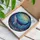 Ocean Lovers' Deep Sapphire Blue Whale Tiffany Stained Glass Ocean Mosaic Edge-to-Edge Art Stained Glass Suncatcher - 9TyUx9Vjs2