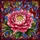 Women's Stained Glass Tiffany Style Peony Fuchsia Pink Golden Yellow Emerald Green Intricate Botanical Mosaic Stained Glass Suncatcher - 5