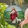 Stained Glass Art Lovers' Glowing Jewel Tone Tiffany Jesus Lamb Intricate Pastoral Mosaic Stained Glass Suncatcher - 2