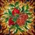 Botanical Art Lovers' Vibrant Tiffany Stained Glass Pomegranate Jewel Tone Mosaic Edge-to-Edge Art Stained Glass Suncatcher - 5