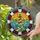 Coastal Art Admirers' Tiffany Glass Lighthouse Lifebuoy Frame Jewel Tone Ocean Mosaic Stained Glass Suncatcher - 2