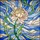 Women's Elegant Stained Glass Peony Mosaic Iridescent Jewel Tones Blush Pink Cream Green Stained Glass Suncatcher - 5
