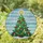 Holiday Enthusiasts' Tiffany Style Stained Glass Christmas Tree Emerald Green Ruby Red Golden Snowy Mosaic Pattern Stained Glass Suncatcher - 1