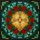 Faithful Art Enthusiasts' Tiffany Stained Glass Golden Cross, Poinsettia Wreath, Jewel Tone Mosaic Pattern Stained Glass Suncatcher - 5