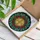 Faithful Art Enthusiasts' Tiffany Stained Glass Golden Cross, Poinsettia Wreath, Jewel Tone Mosaic Pattern Stained Glass Suncatcher - 3