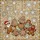 Holiday Enthusiasts' Cheerful Stained Glass Gingerbread Cookie Mosaic, Red & Gold Tiffany Style Knit Background Stained Glass Suncatcher - 5