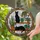 Cat & Plant Lovers' Tiffany-Style Stained Glass Black Cats & Houseplants Geometric Mosaic Art Vibrant Greens Terracotta Stained Glass Suncatcher - 2