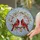 Nature Lovers' Vibrant Jewel Tone Stained Glass Male Female Cardinal Cherry Blossom Wreath Stained Glass Suncatcher - LHpafkdk9b