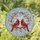 Nature Lovers' Vibrant Jewel Tone Stained Glass Male Female Cardinal Cherry Blossom Wreath Stained Glass Suncatcher - UyYoe4-5CU