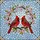 Nature Lovers' Vibrant Jewel Tone Stained Glass Male Female Cardinal Cherry Blossom Wreath Stained Glass Suncatcher - 5