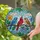 Nature Lovers' Tiffany-Inspired Stained Glass Songbirds Floral Jewel Tone Mosaic Stained Glass Suncatcher - 2