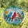 Nature Lovers' Tiffany-Inspired Stained Glass Songbirds Floral Jewel Tone Mosaic Stained Glass Suncatcher - 1