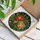 Art Lovers' Fiery Orange Red Yellow Cream Green Tiffany Stained Glass Peony Floral Mosaic Stained Glass Suncatcher - 3
