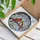 Bird Lovers' Jewel Tone Red Tan Stained Glass Cardinal Pair Cherry Blossom Mosaic Stained Glass Suncatcher - 3