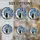 Dog Lovers' Jewel-Toned Stained Glass Crescent Moon Canine Companions Night Sky Mosaic Art Black Golden Yellow Stained Glass Suncatcher - 9JM915oqyQ