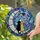 Dog Lovers' Jewel-Toned Stained Glass Crescent Moon Canine Companions Night Sky Mosaic Art Black Golden Yellow Stained Glass Suncatcher - khknd8GGtL