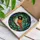 Nature Lovers' Tiffany Stained Glass Plump Orange Winged Bird Black Head Peach Belly Mosaic Art Stained Glass Suncatcher - 3