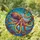 Deep Sea Admirers' Intricate Stained Glass Octopus Jewel Tone Mosaic Gold Orange Purple Blue Teal Stained Glass Suncatcher - 1